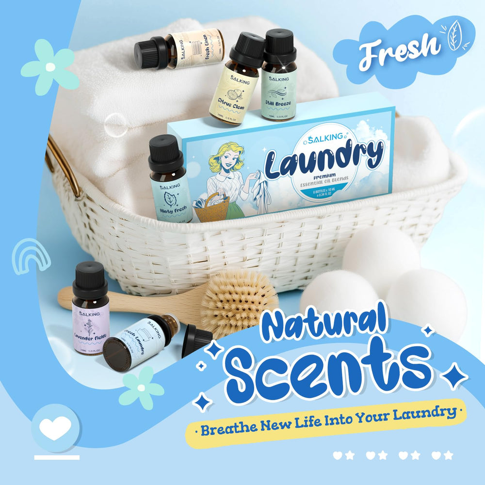 SALKING Fresh Laundry bottle highlighting a crisp aroma for fabrics