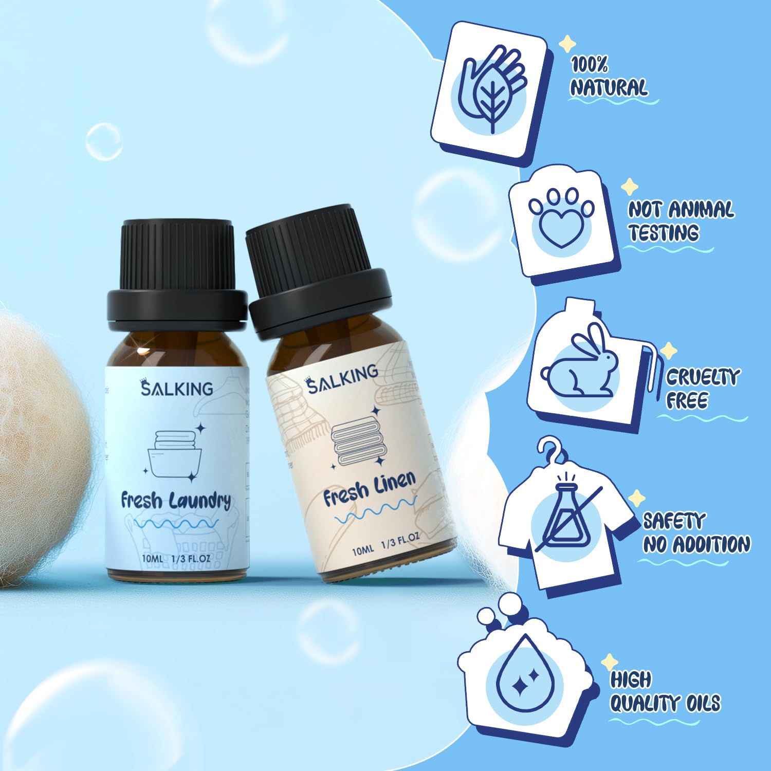 SALKING Still Breeze bottle with a light, refreshing scent for diffusers