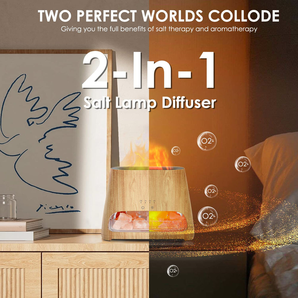 SALKING LED flame effect adds cozy visual.