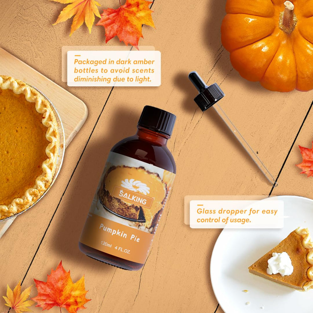 SALKING Pumpkin Pie Fragrance Oil for candle making with warm scent.