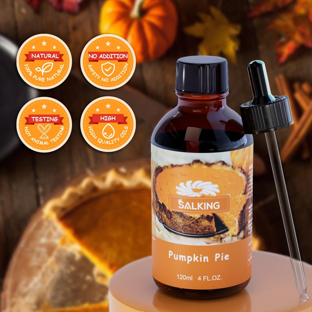 SALKING Pumpkin Pie Fragrance Oil for soaps creating fragrant bars.