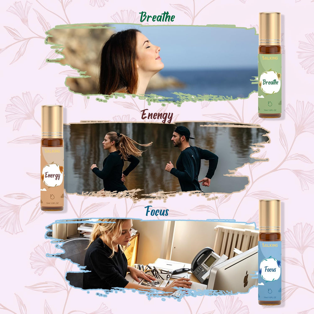 SALKING roll-on application on wrists and temples for quick mood support.