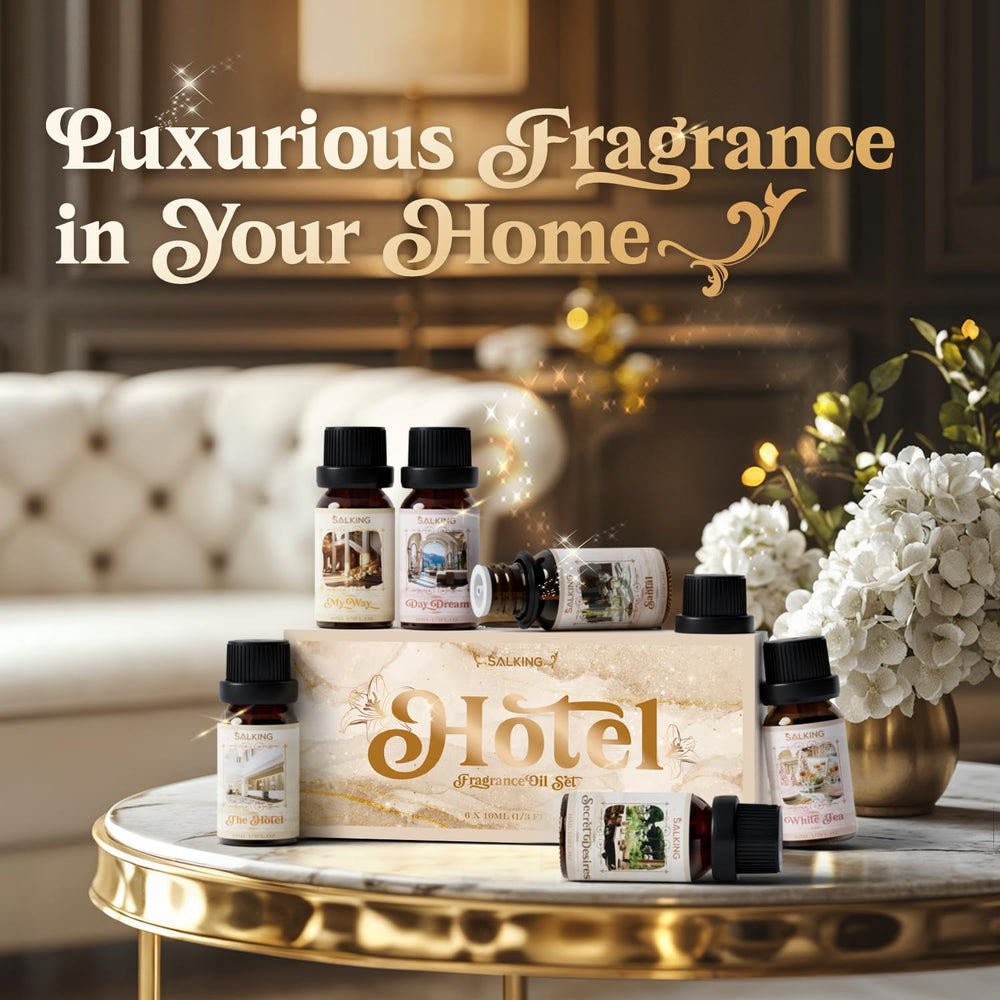 SALKING Santal fragrance oil in amber bottle for long-lasting room aroma