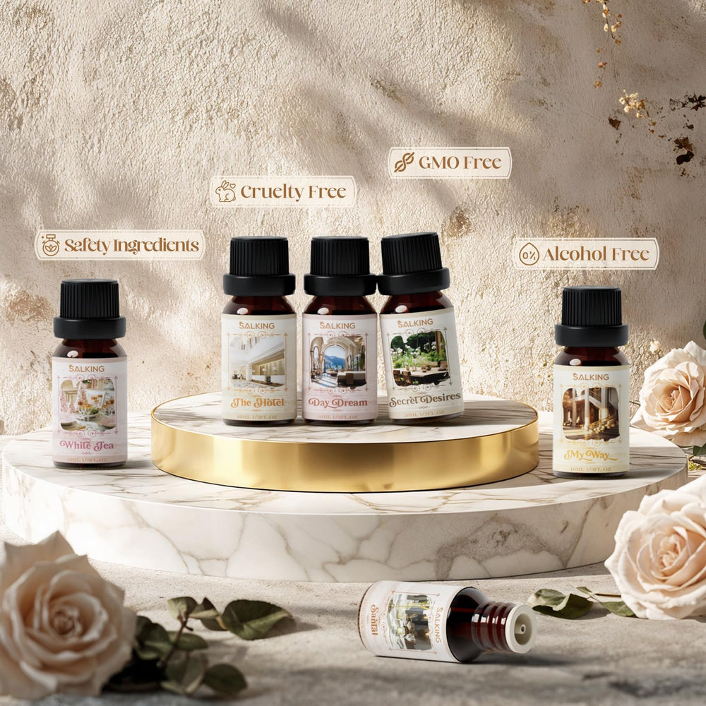 SALKING Secret Desires fragrance oil creates an intimate, luxurious atmosphere at home