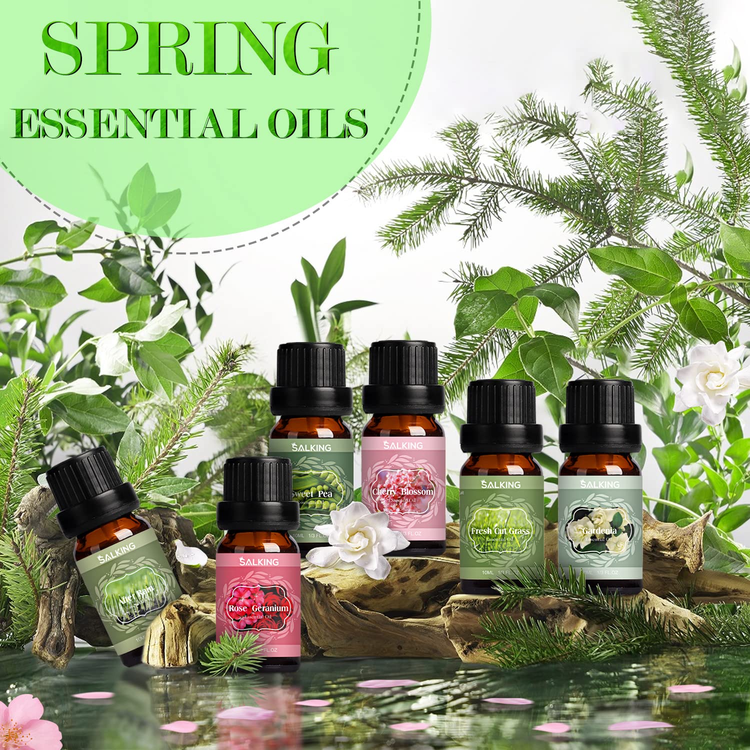 SALKING Fresh Cut Grass fragrance oil bottle ideal for DIY sprays
