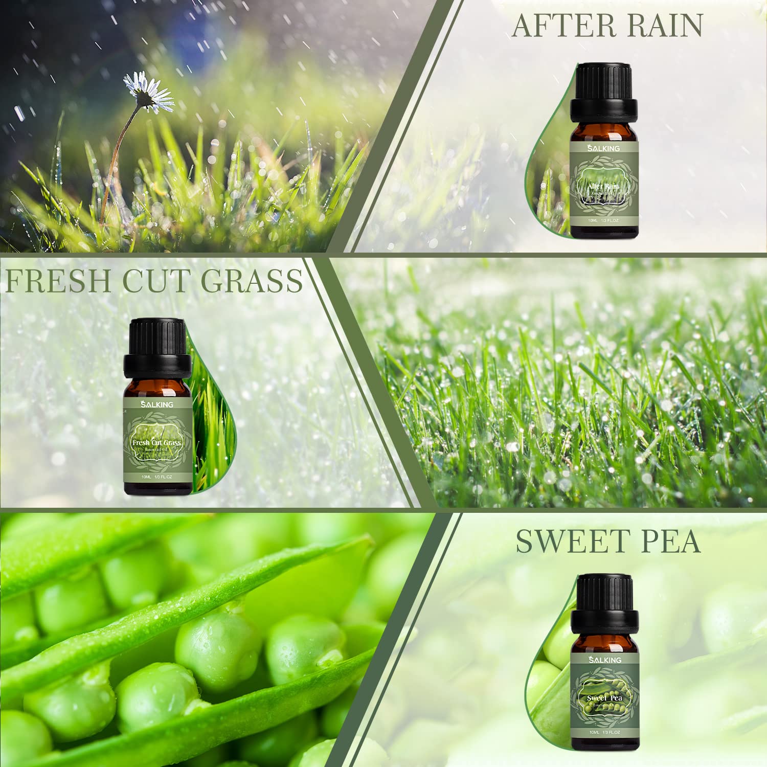SALKING Sweet Pea fragrance oil bottle for spring diffuser scents