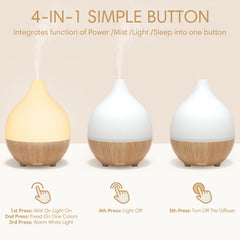 SALKING ultrasonic diffuser operates quietly, ideal for work, study, or sleep.