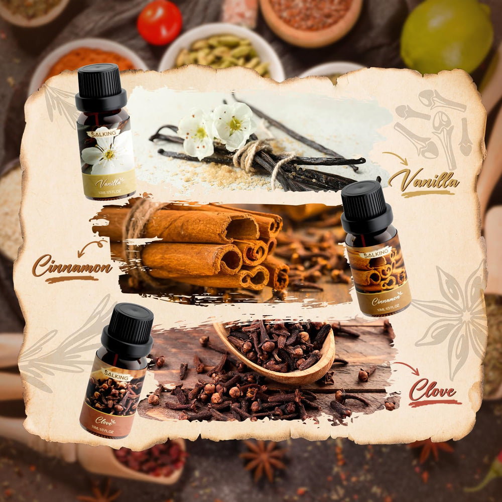 SALKING vanilla oil bottle with warm, comforting scent.