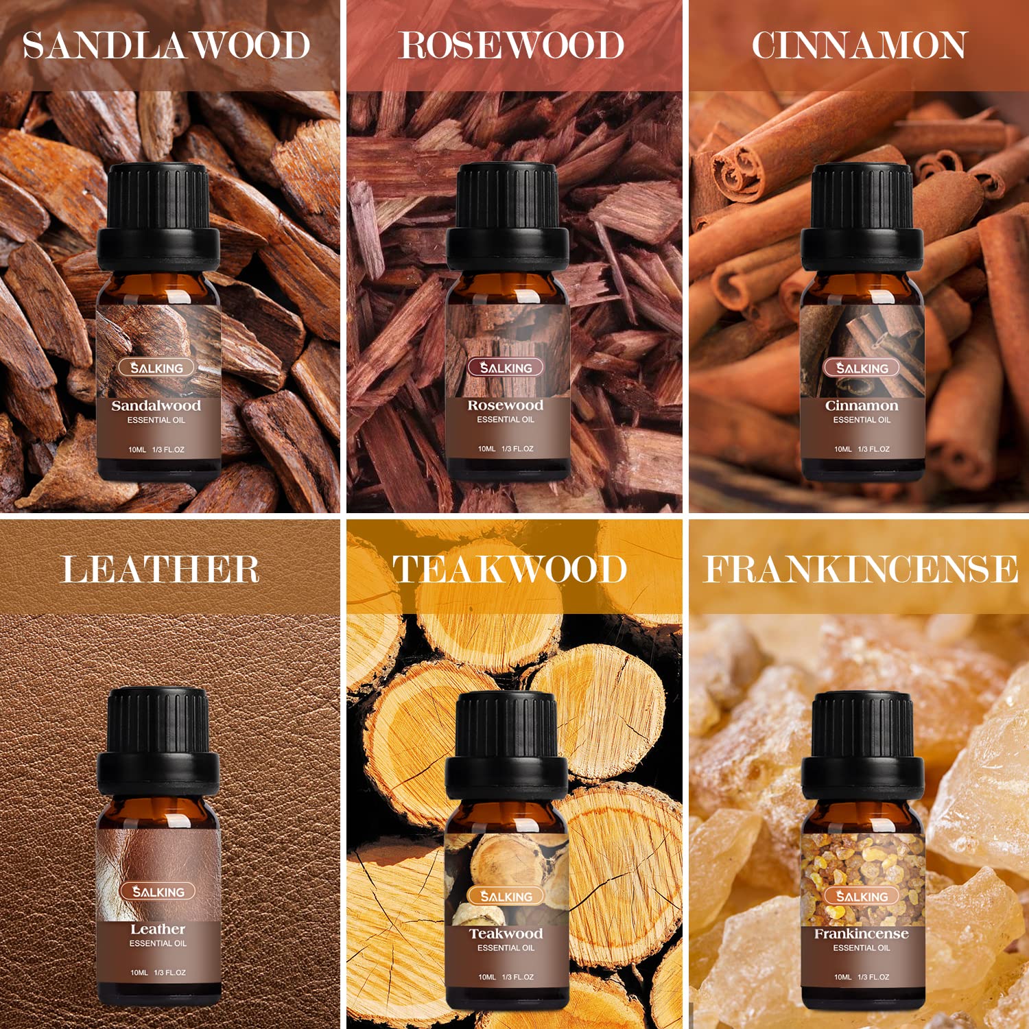 SALKING Woodsy oils set candle blend for DIY fragrance