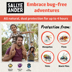 SALLYEANDER No Bite Me lemongrass mint cedarwood scent for outdoor moments