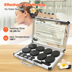 SalonDepot basalt stones varieties showcased for versatile massage strokes.