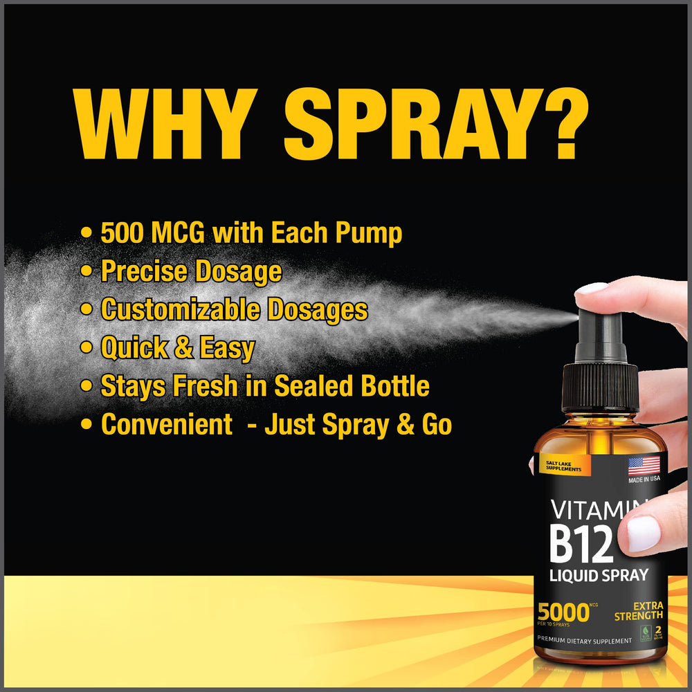 Salt Lake Supplements 5000 mcg per spray shows precise dosing