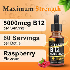 Label detail of Salt Lake Supplements B12 liquid highlighting vegan, non-GMO formulation.