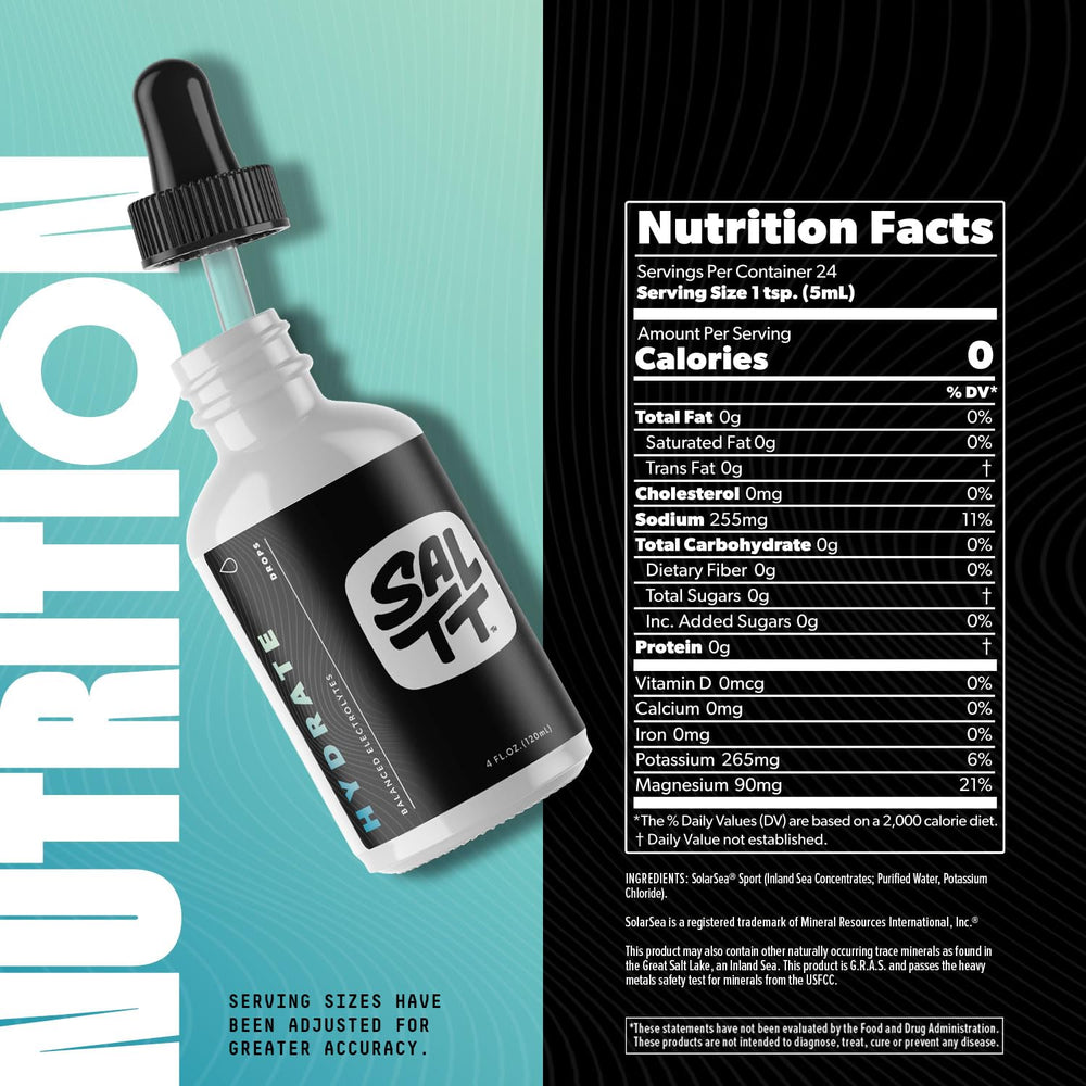 Keto Chow SALTT Hydrate 8.3oz refill bottle pictured