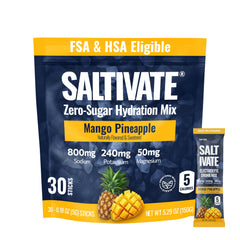 Saltivate Mango Pineapple electrolytes stick ready for on-the-go hydration