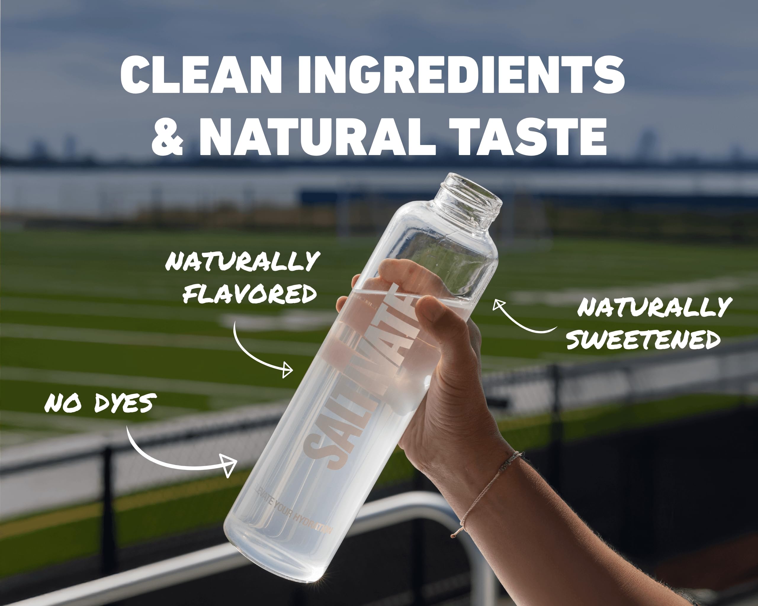 Saltivate Mango Pineapple Electrolytes travel pack in a gym bag.