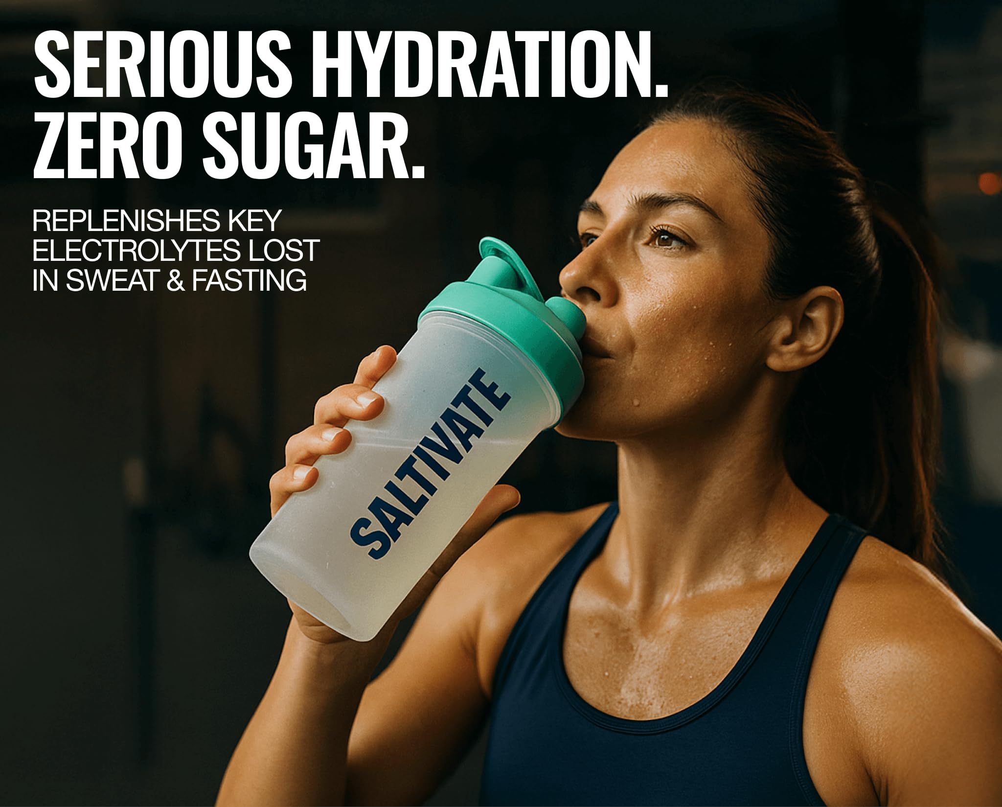 Saltivate Raw Electrolytes jar back label for ingredient transparency