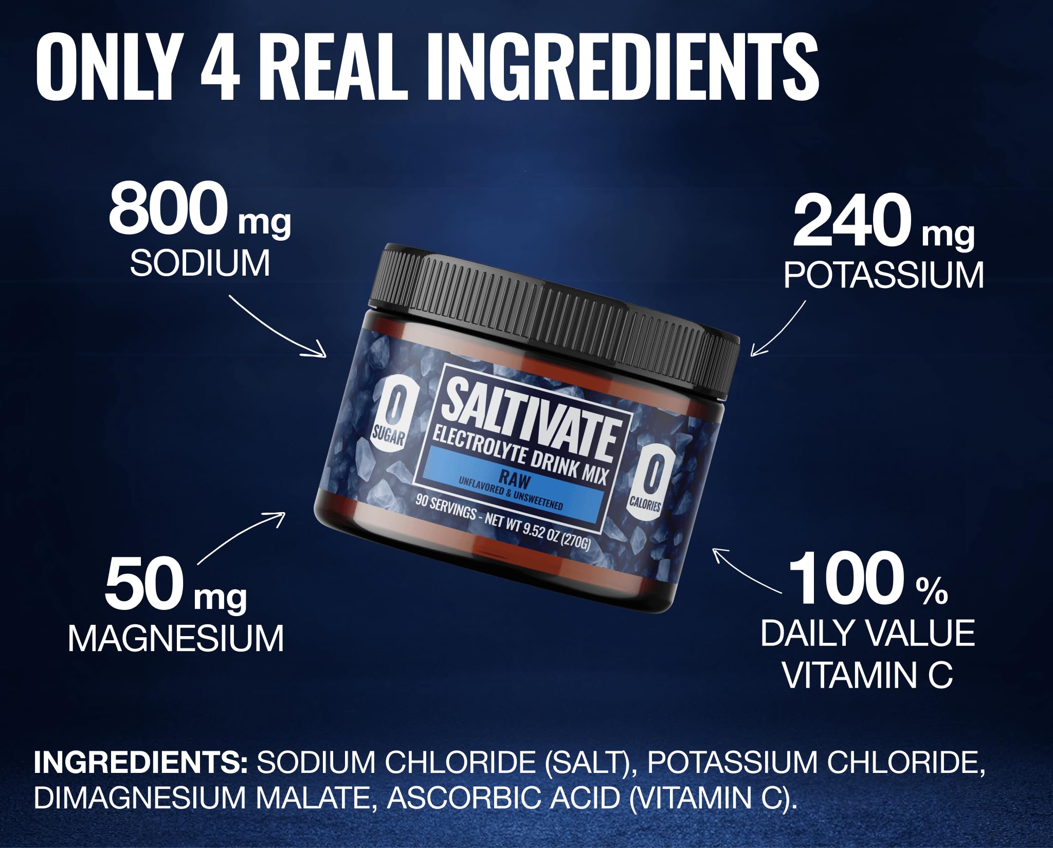 Saltivate Raw Electrolytes being poured into a glass to tailor intake