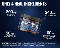 Saltivate Raw Electrolytes being poured into a glass to tailor intake