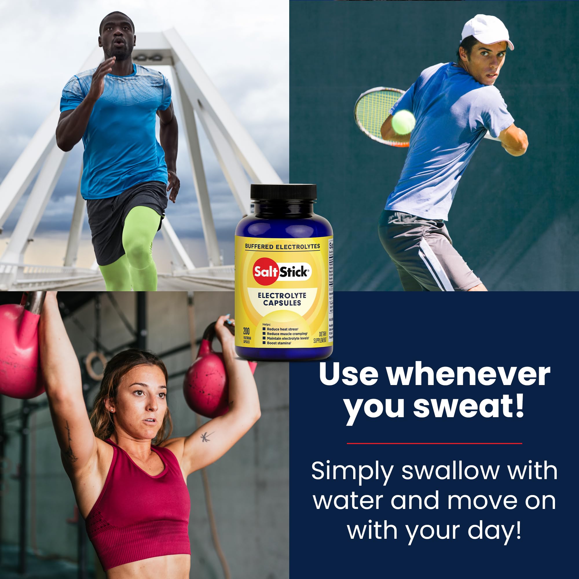 SaltStick capsules in hand on-the-go hydration during activity