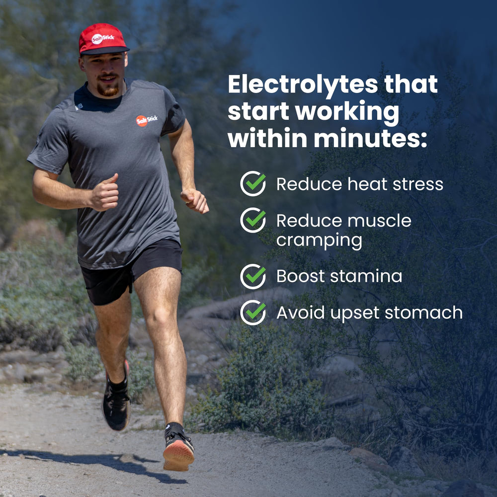 SaltStick Electrolyte FastChews lemon-lime packaging on display.