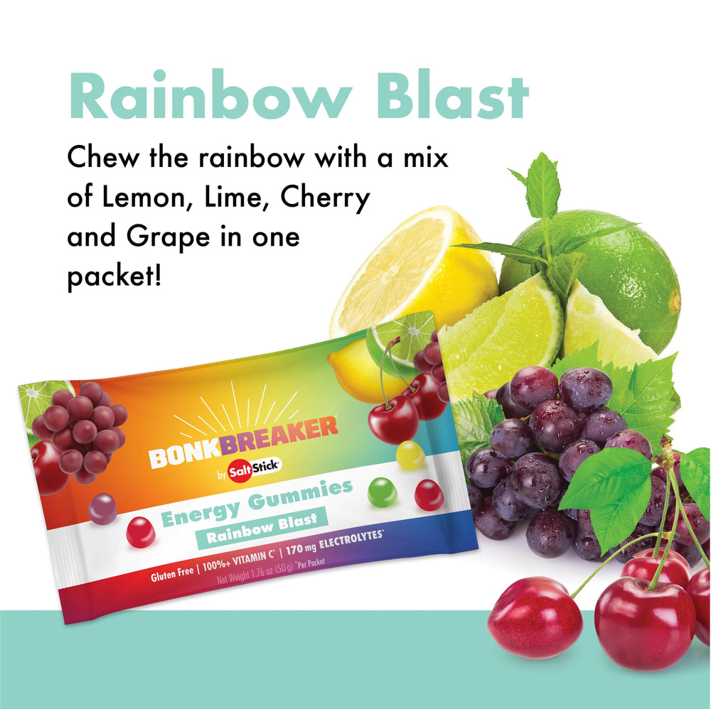 SaltStick Energy Gummies on-the-go during run or cycling session