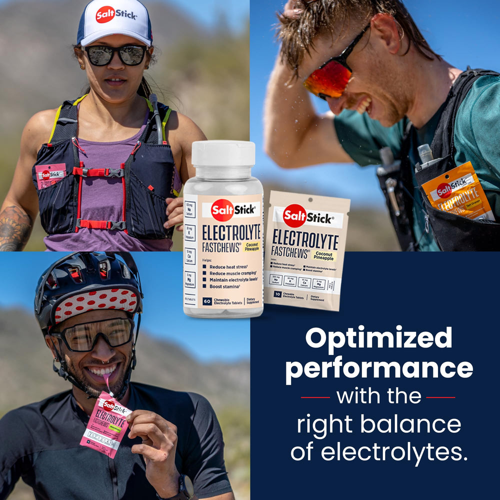 SaltStick Electrolyte FastChews in gym bag for on-the-go support.