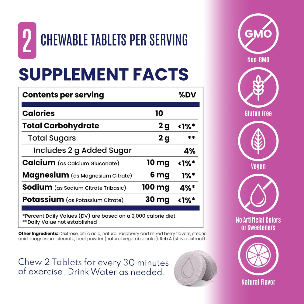 SaltStick FastChews during a workout provide fast-absorbing electrolytes.