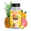 SaltStick Electrolyte FastChews with Caffeine - 60 Tropical Twist Chewable Tablets for Hydration & Quick Energy