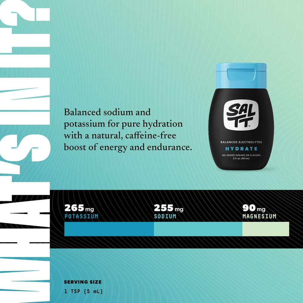 SALTT Hydrate dropper bottle for precise hydration dosing