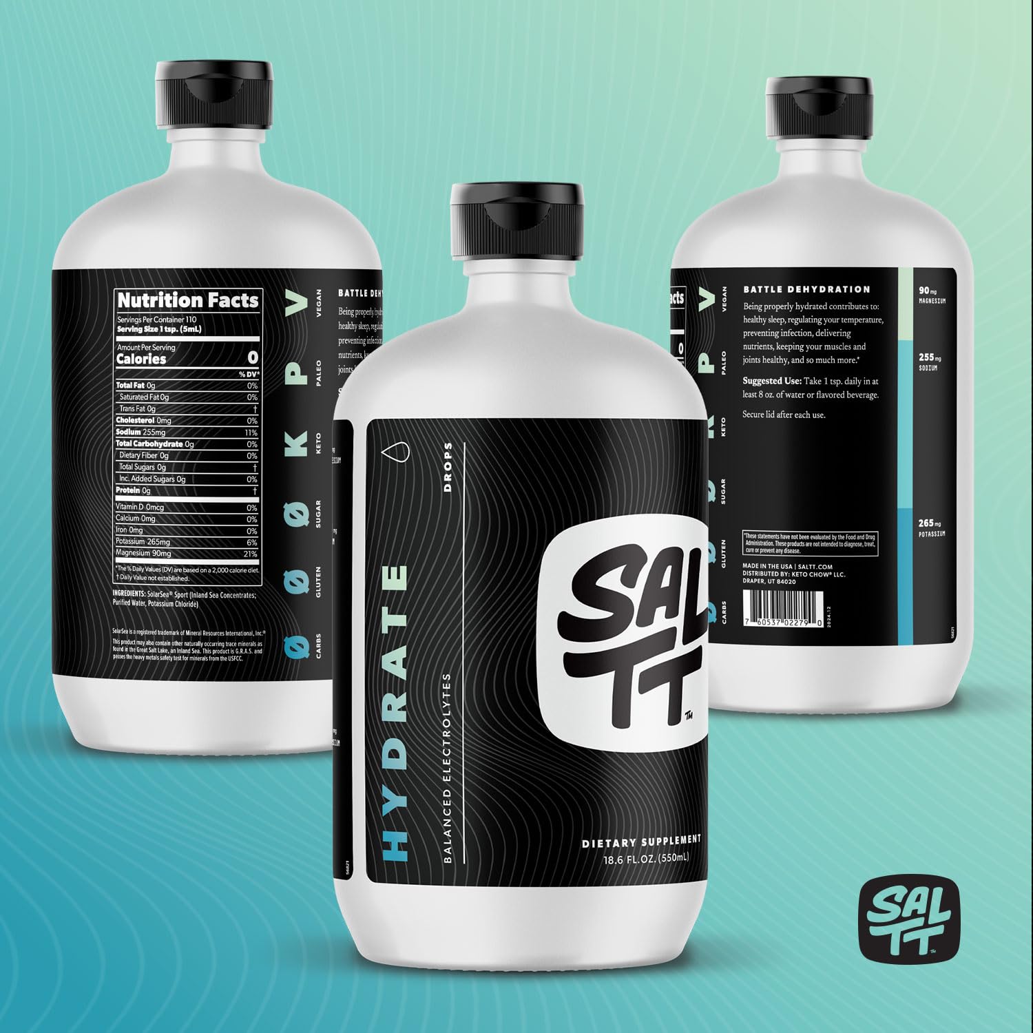 SALTT Hydrate great-salt-lake-source hints at natural mineral richness.