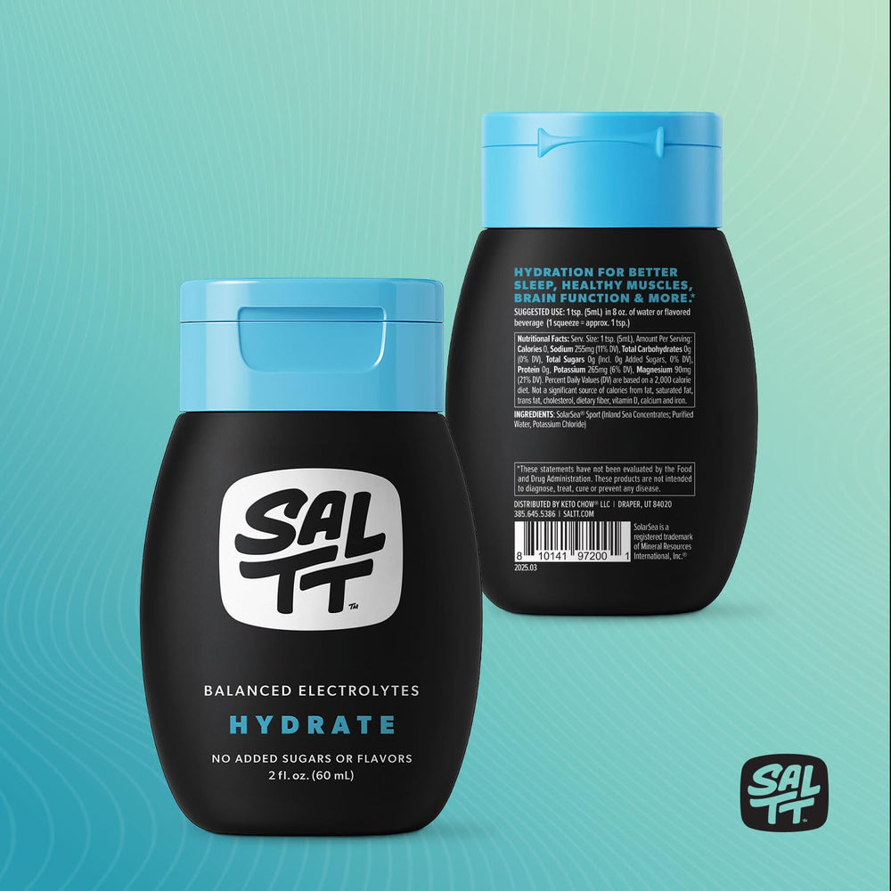 SALTT Hydrate unflavored liquid used for versatile hydration