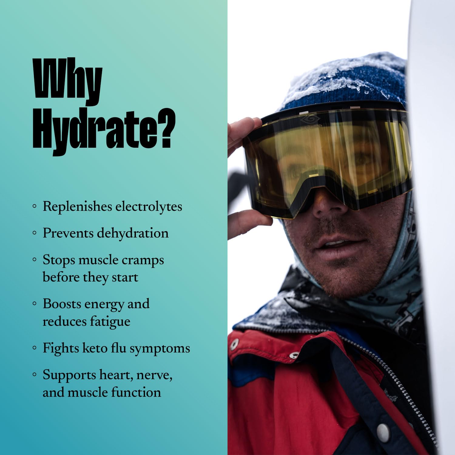 Keto Chow SALTT Hydrate in gym water bottle for steady hydration