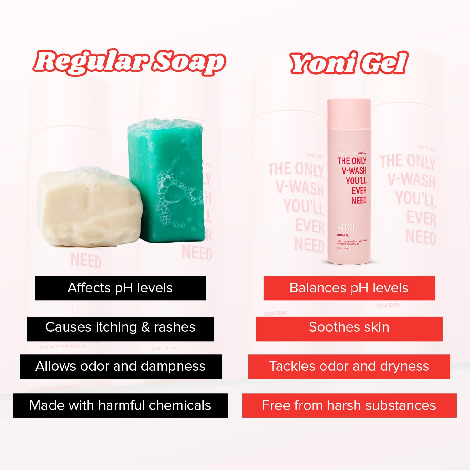 SALT.XO product image suggesting odor-fighting freshness for daily use