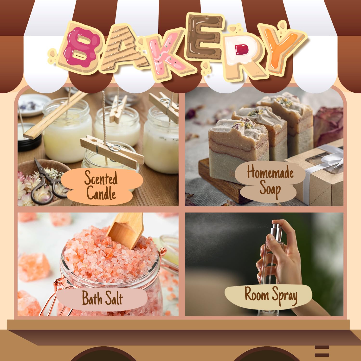 Salubrito Bakery Fragrance Oil Creamy Vanilla: smooth vanilla notes for relaxing diffusers and candles