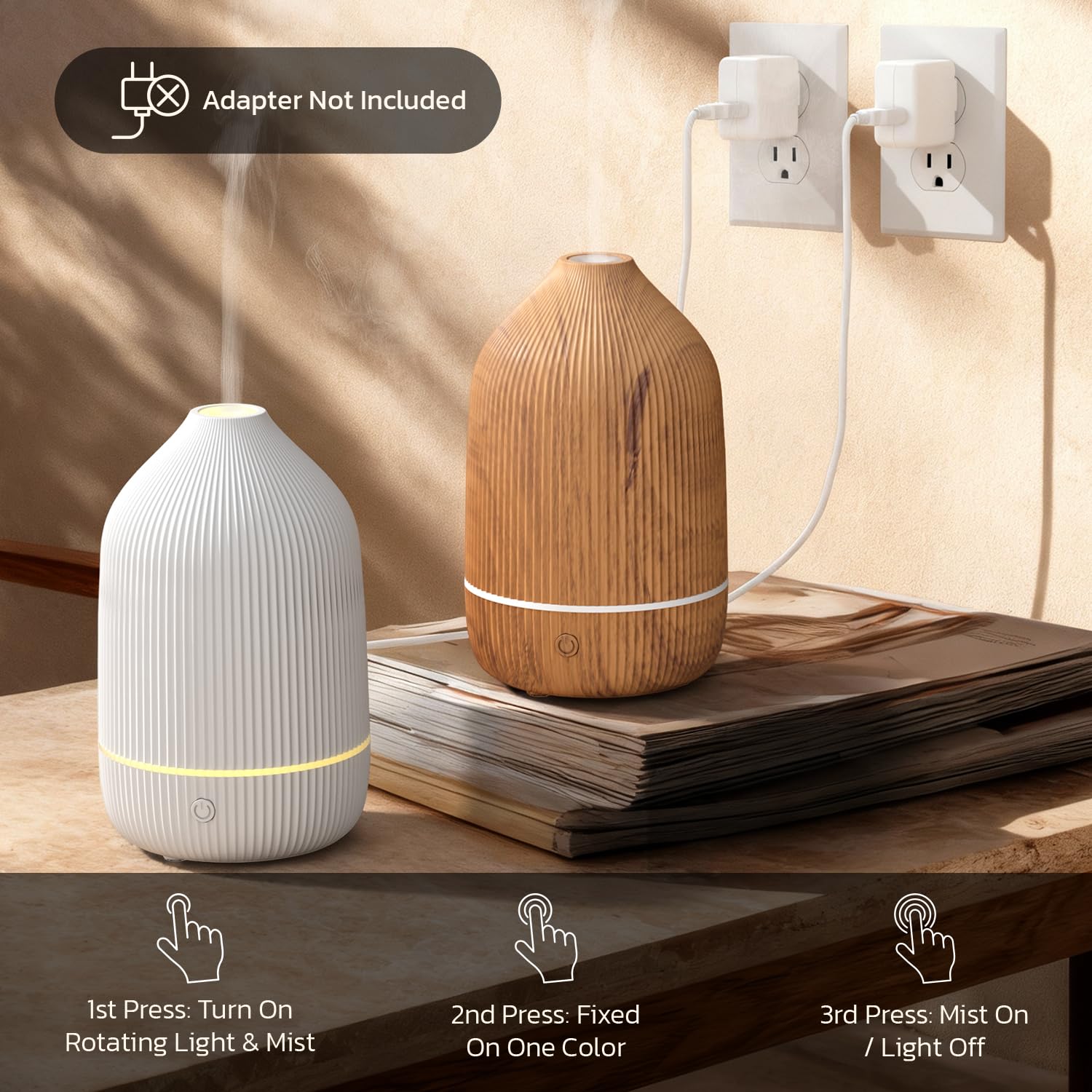 Salubrito BPA-free PP+ABS diffuser durable with essential oils.
