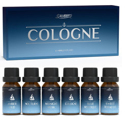 Salubrito Cologne fragrance Amber Oud bottles lineup for diffusing warm, inviting scent.