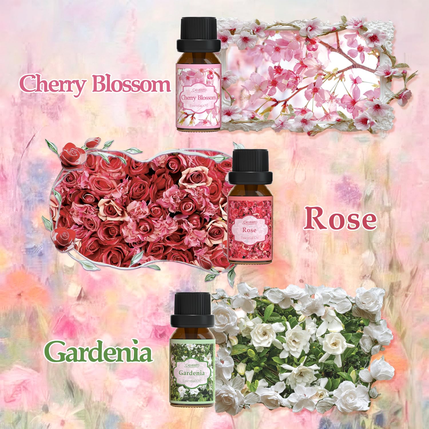 Salubrito Rose oil enhances romantic ambiance in diffusers and soaps