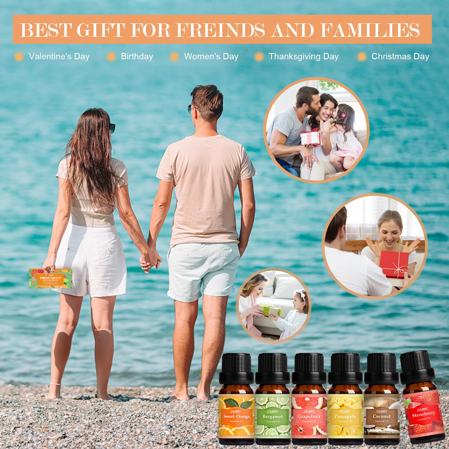 Salubrito grapefruit fragrance oil bottle for zestful ambiance
