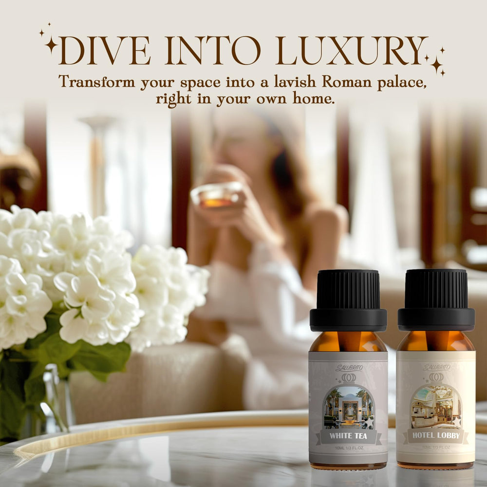 Salubrito Hotel Lobby scent diffusers welcome guests with subtle luxury.