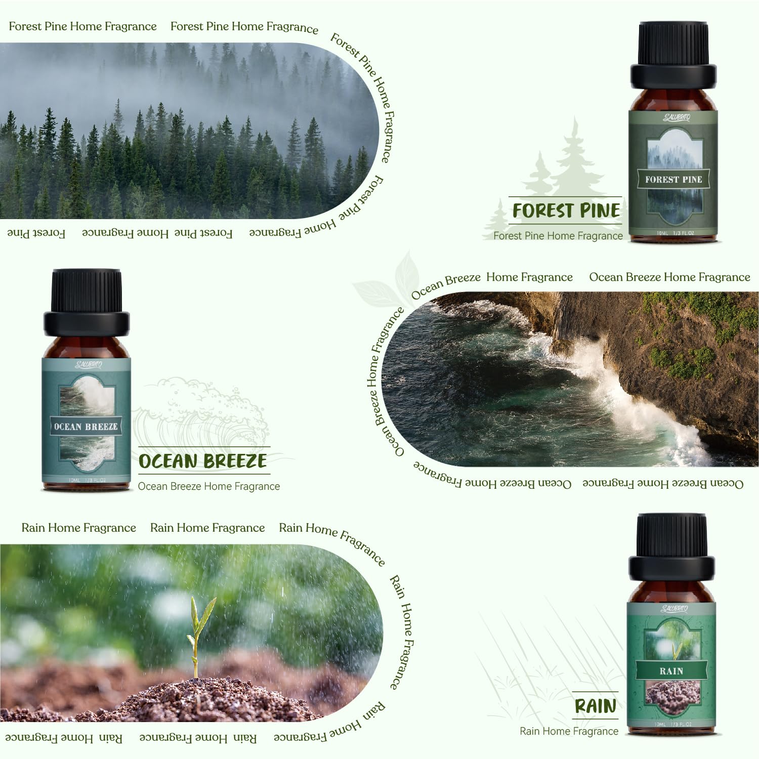 Salubrito Nature Rain oil delivering a fresh indoor atmosphere for calm focus.