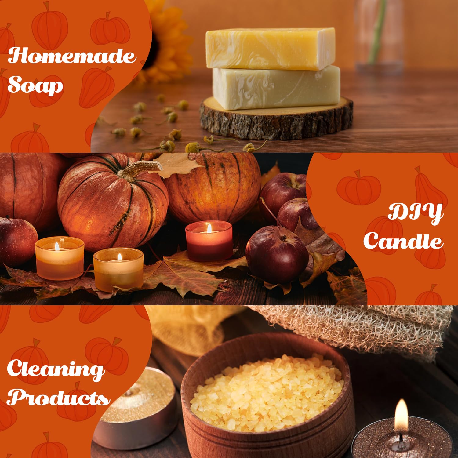 Salubrito Pumpkin Pie oil added to homemade cleaners for inviting fragrance.
