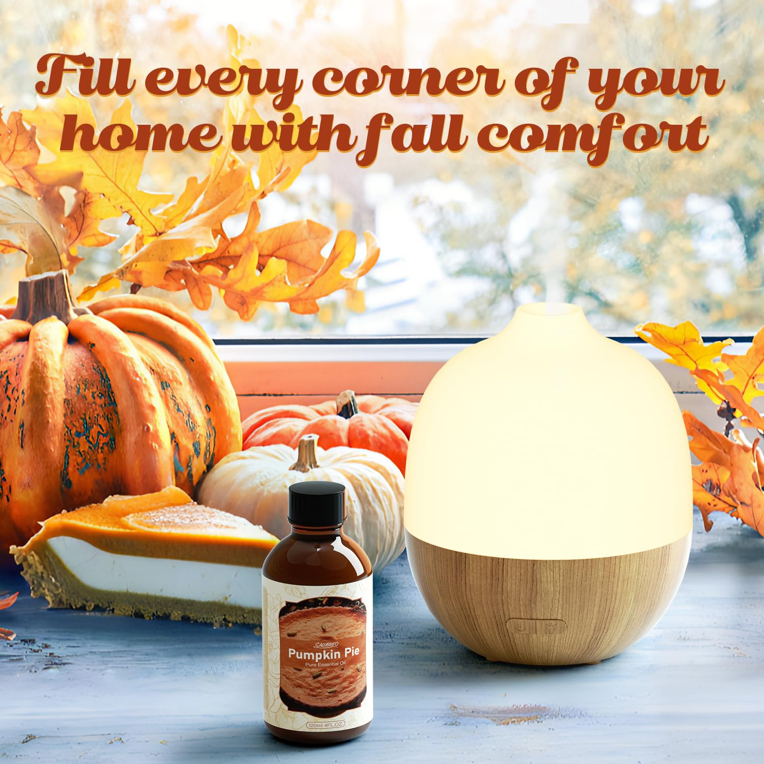 Salubrito Pumpkin Pie oil blended with carrier oil for a relaxing massage.