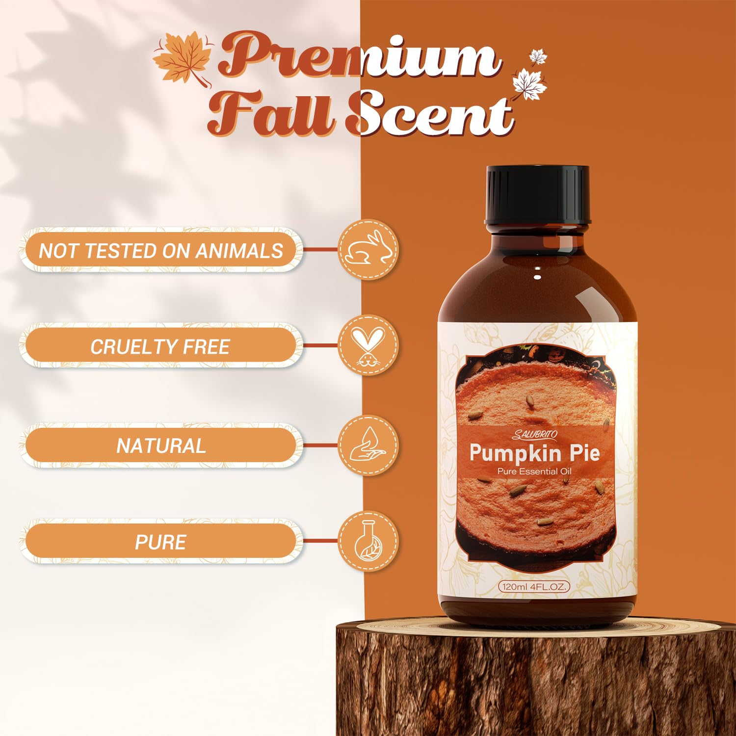 Salubrito Pumpkin Pie oil used in soap making for warm autumn scent.