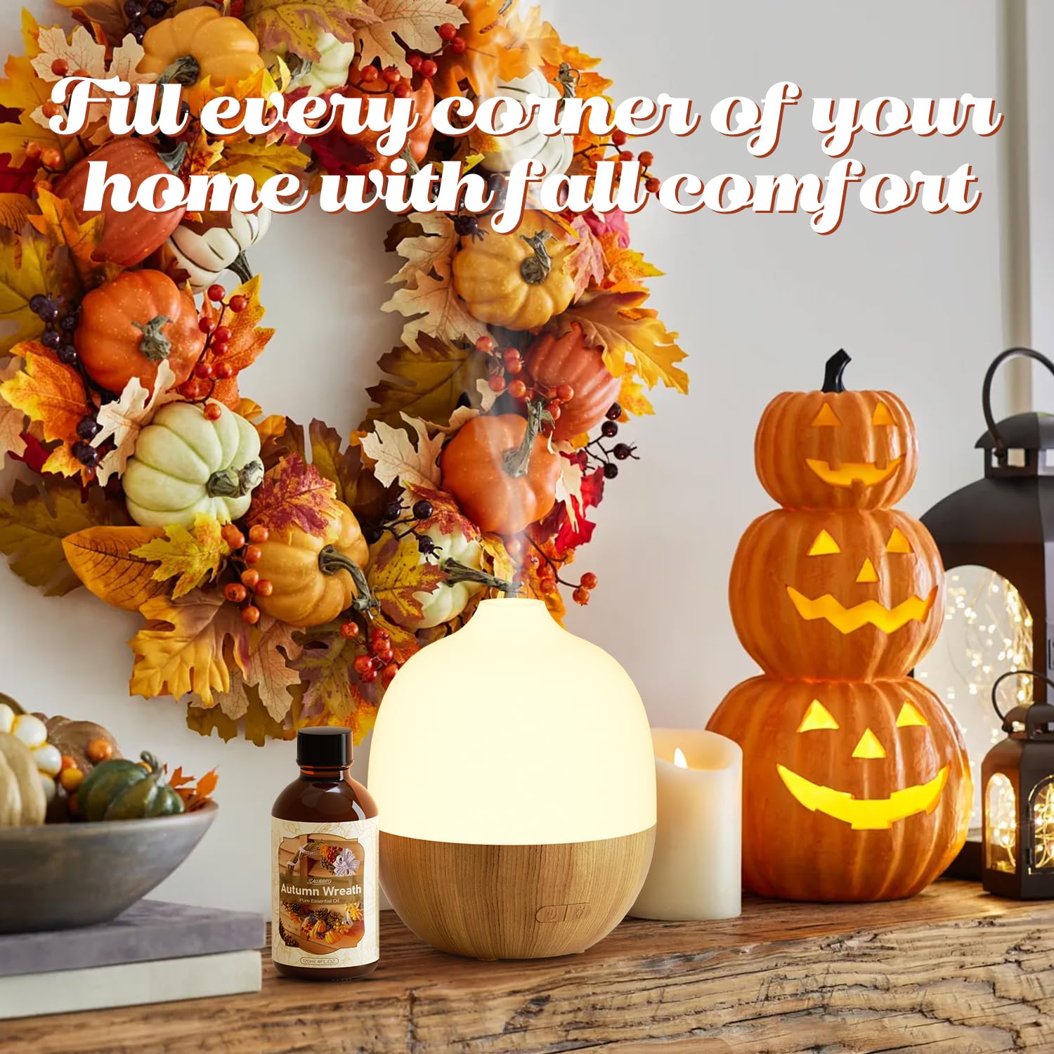 Salubrito autumn wreath oil adds scent to soaps and bath products.