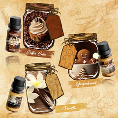 Salubrito Spice Fragrance Oil Coffee Cake, rich bakery notes for DIY candles