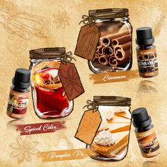 Salubrito Spice Fragrance Oil Pumpkin Pie, inviting scent for seasonal soaps and candles