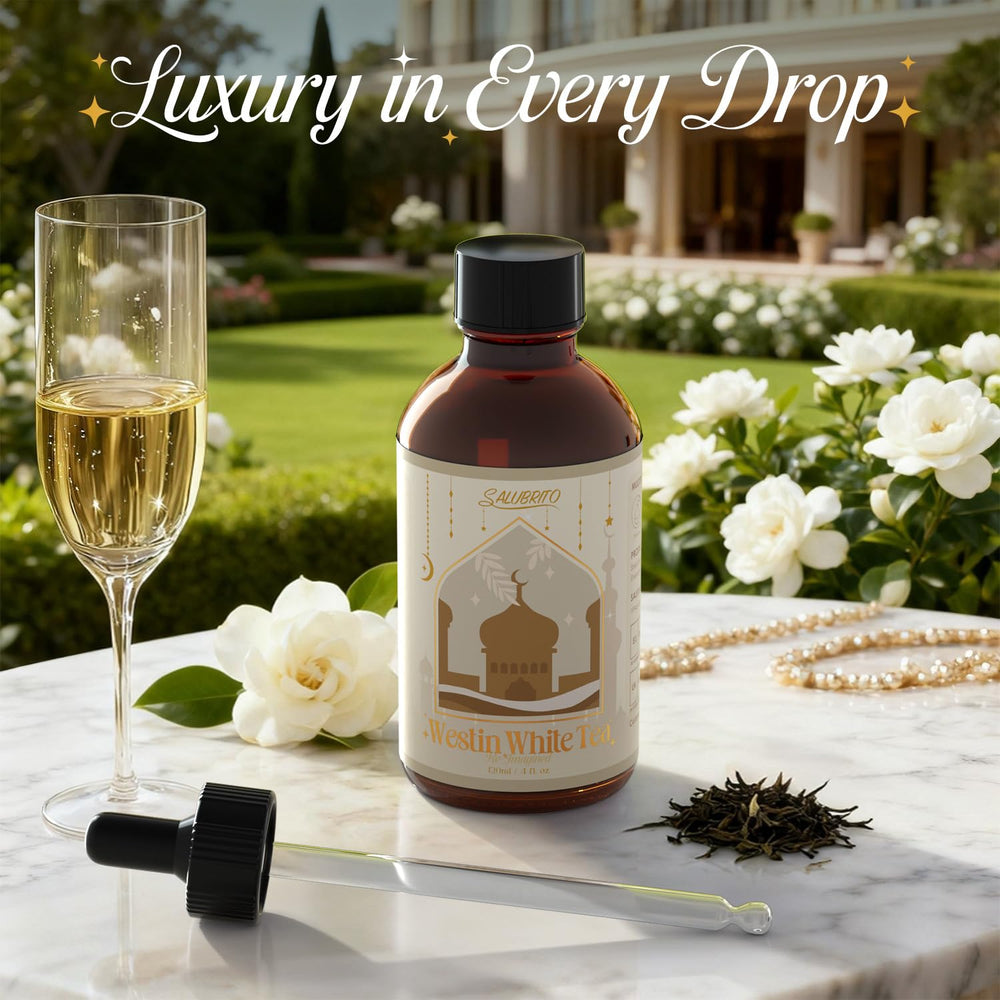 Salubrito White Tea bath salts infused with fragrance for spa-like soak