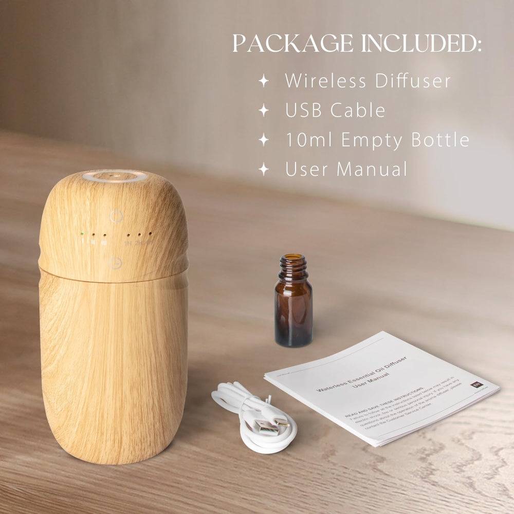 Salubrito waterless diffuser auto-off timer supports worry-free use.