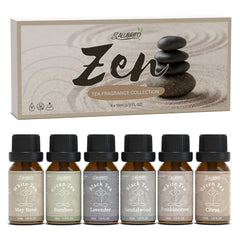 Salubrito Zen fragrance set white tea rose bottle for diffuser and spa rituals